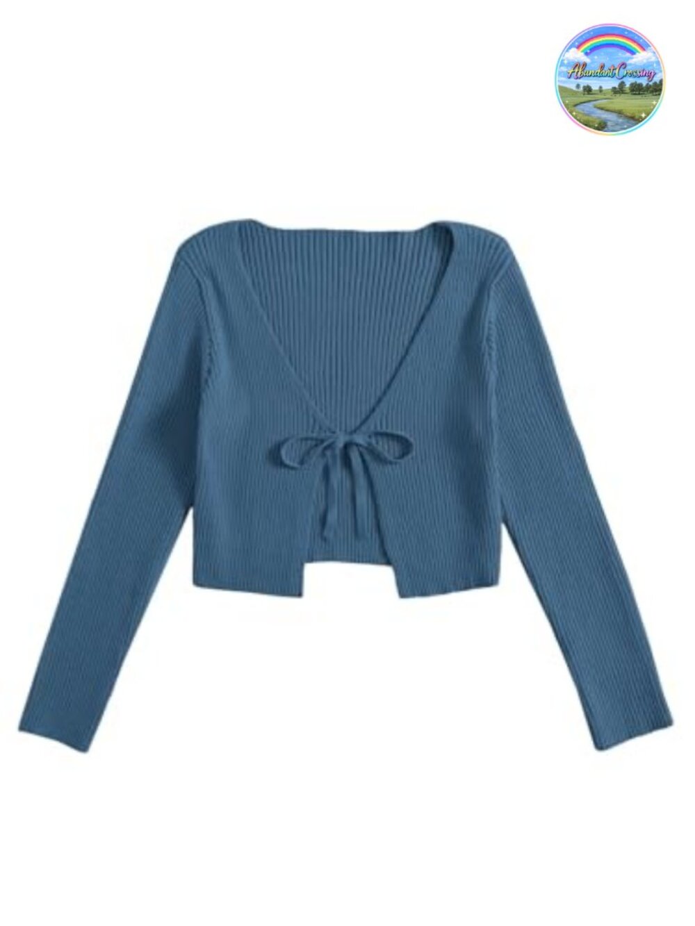 Women's Long Sleeve Ribbed Knit Shrug Cardigan Crop Top